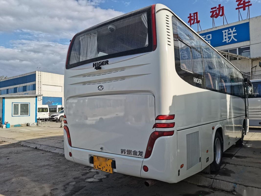 ব্যবহৃত ট্যুর বাস KLQ6856 37 আসন বাম স্টিয়ারিং স্টিল চ্যাসিস ইউরো III হাইগার বাস ব্যবহৃত হয়েছিল