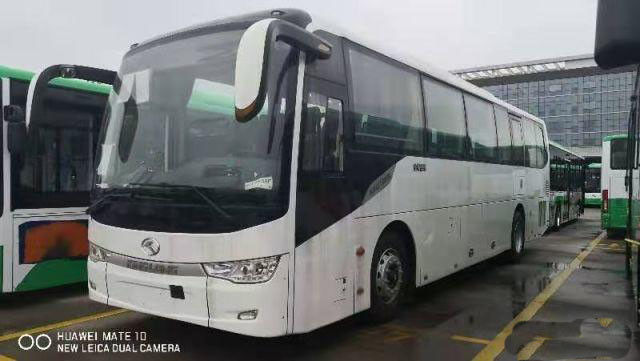 ব্যবহৃত কিংলং বাস 44 আসন নতুন ব্র্যান্ডের ডাবল দরজা এয়ারব্যাগ চ্যাসিস