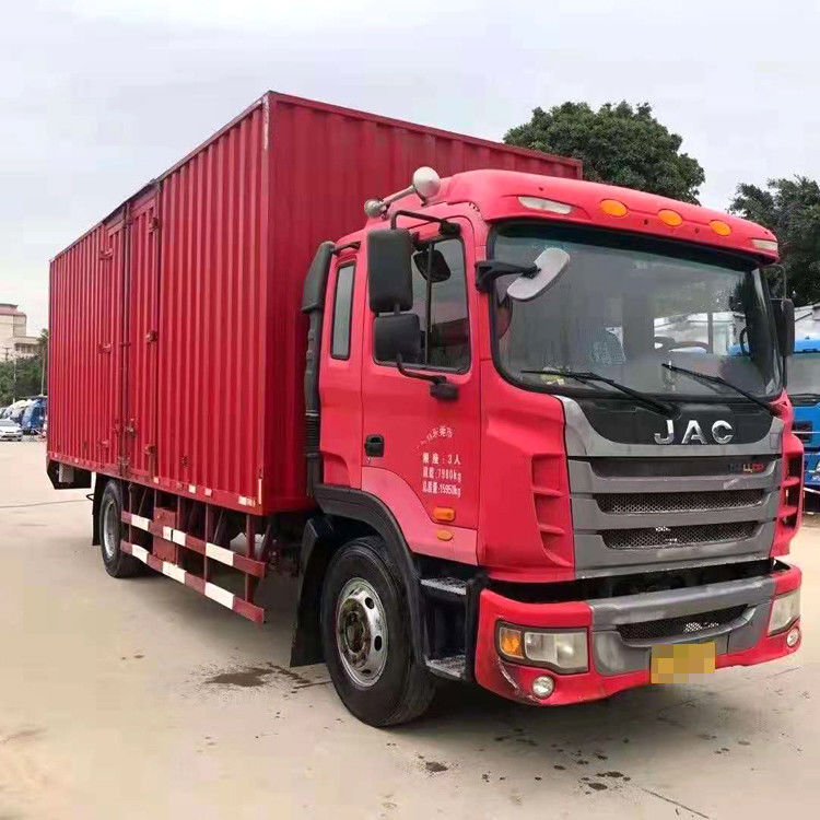 ব্যবহৃত 5 টন 10 টন JAC ব্র্যান্ড সেকেন্ড হ্যান্ড 4x2 LHD কার্গো ভ্যান ট্রাক সেকেন্ড হ্যান্ড 2016 সাল