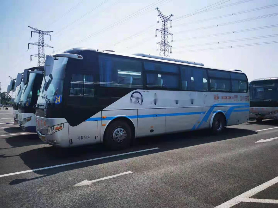 ইউটং বাস 51 সিট জেড কে 6110 এয়ারব্যাগ চ্যাসিস বাম স্টিয়ারিং ট্যুর বাস কম কিলোমিটার ইউচাই রিয়ার ইঞ্জিন
