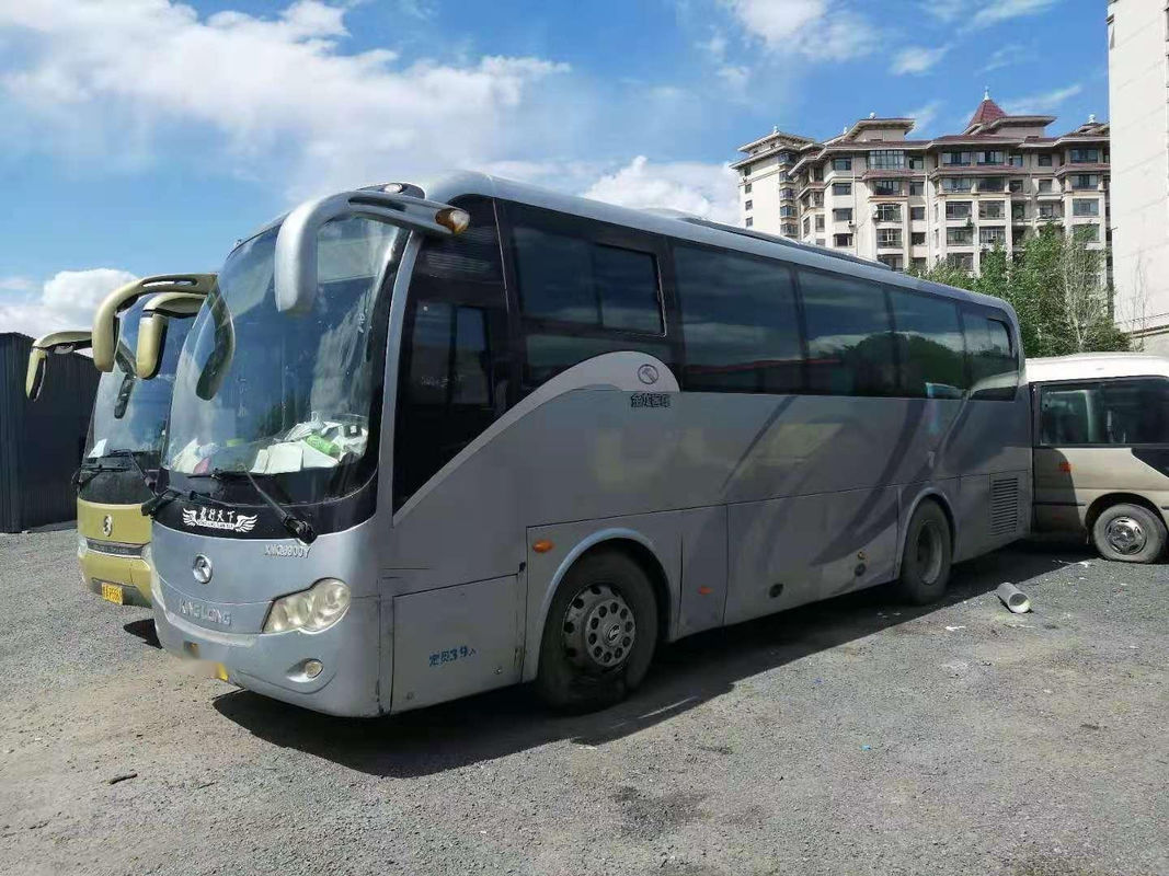 ব্যবহৃত কিংলং বাস এক্সএমকিউ 90000 ডাবল দরজা 39 সিট লো কিলোমিটার বাম স্টিয়ারিং স্টিল চ্যাসিস
