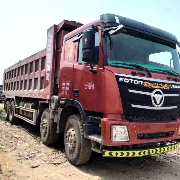 375HP চায়না 6X4 8X4 FOTON AUMAN ডাম্প ট্রাক ব্যবহৃত 50 Ton LHD RHD দাম