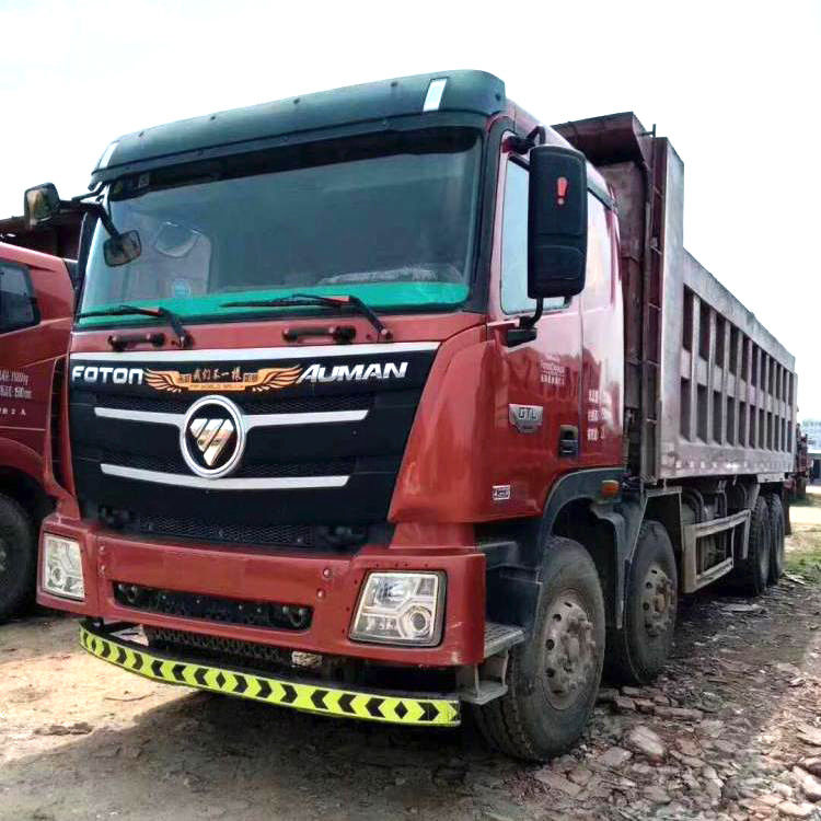 375HP চায়না 6X4 8X4 FOTON AUMAN ডাম্প ট্রাক ব্যবহৃত 50 Ton LHD RHD দাম
