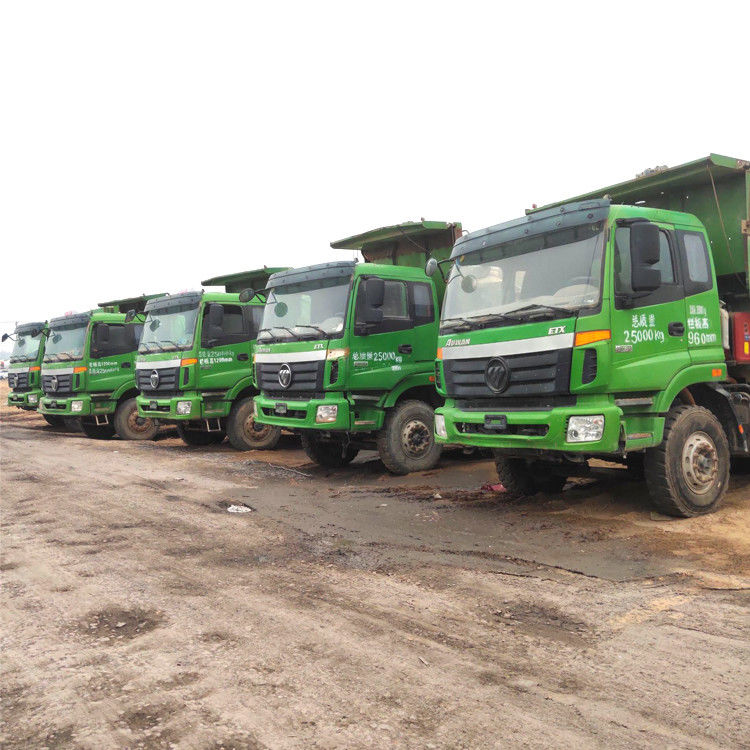375HP চায়না 6X4 8X4 FOTON AUMAN ডাম্প ট্রাক ব্যবহৃত 50 Ton LHD RHD দাম
