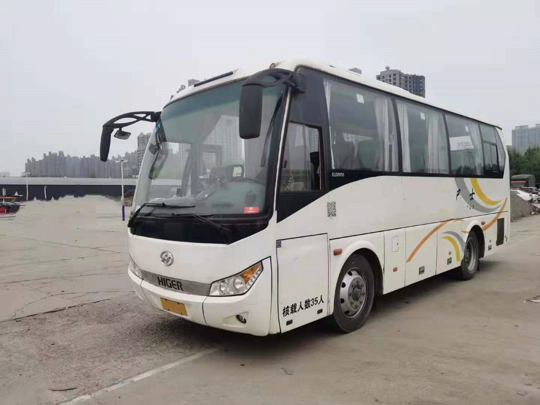ব্যবহৃত হাইগার বাস KLQ6808 35 আসন ইউচাই রিয়ার ইঞ্জিন 140 কেডব্লু ব্যবহৃত কোচ বাস স্টিল চ্যাসিস লো কিলোমিটার