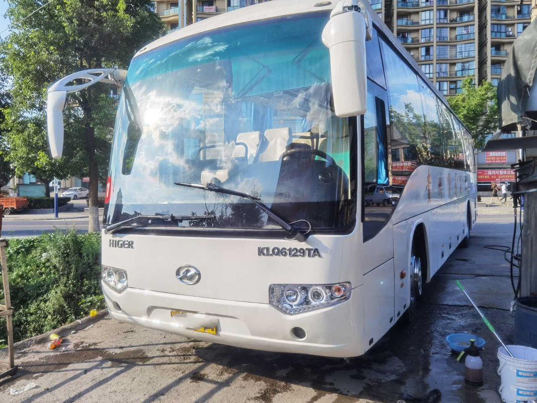 ব্যবহৃত হাইগার বাস রিয়ার ইঞ্জিন মডেল KLQ6129 গুড প্যাসেঞ্জার বাস 53 সিট রিয়ার ওয়েইচাই ইঞ্জিন 215kw ইউরো III