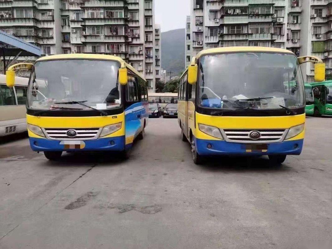 ব্যবহৃত ইউটং মিনি বাস ZK6720d ফ্রন্ট ইঞ্জিন 95kw Yuchai গুড প্যাসেঞ্জার বাস ইউরো IV 26 সিট