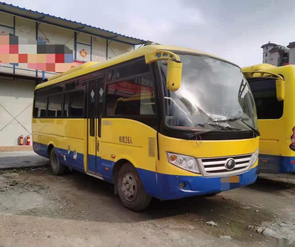 ব্যবহৃত ইউটং মিনি বাস ZK6720d ফ্রন্ট ইঞ্জিন 95kw Yuchai গুড প্যাসেঞ্জার বাস ইউরো IV 26 সিট