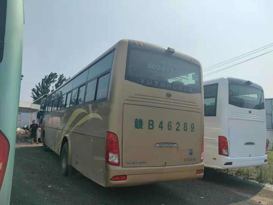 নতুন আগমন 54 আসন 2012 বছর ব্যবহৃত ইউটং বাস ZK6112D সামনের ইঞ্জিন LHD ড্রাইভার স্টিয়ারিং কোন দুর্ঘটনা