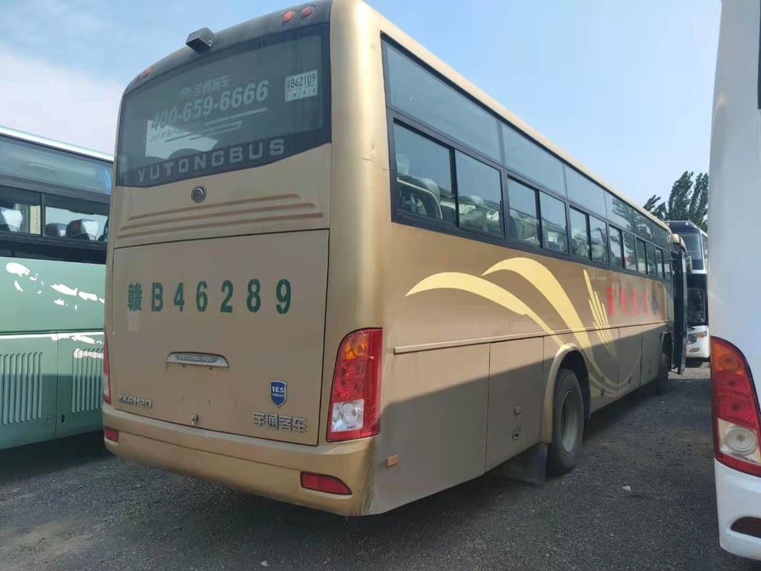 নতুন আগমন 54 আসন 2012 বছর ব্যবহৃত ইউটং বাস ZK6112D সামনের ইঞ্জিন LHD ড্রাইভার স্টিয়ারিং কোন দুর্ঘটনা