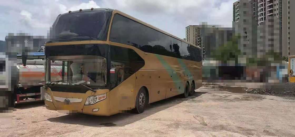 65 আসন 2010 বছর ব্যবহৃত Yutong বাস ZK6147D ডিজেল ইঞ্জিন ডাবল এক্সেল LHD স্টিয়ারিং