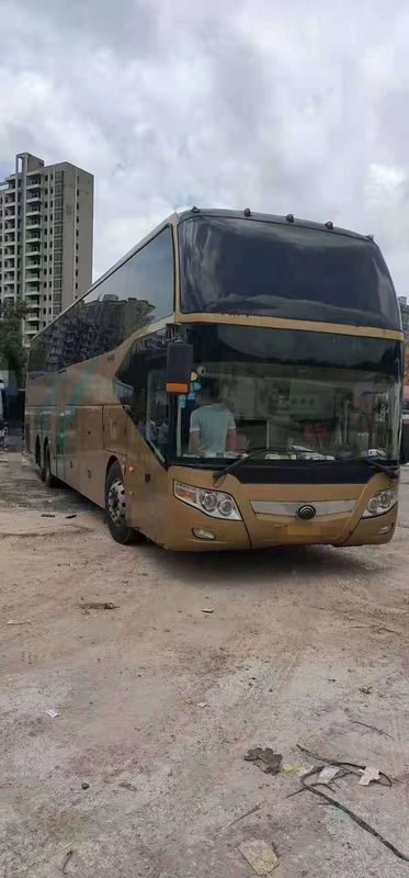 65 আসন 2010 বছর ব্যবহৃত Yutong বাস ZK6147D ডিজেল ইঞ্জিন ডাবল এক্সেল LHD স্টিয়ারিং