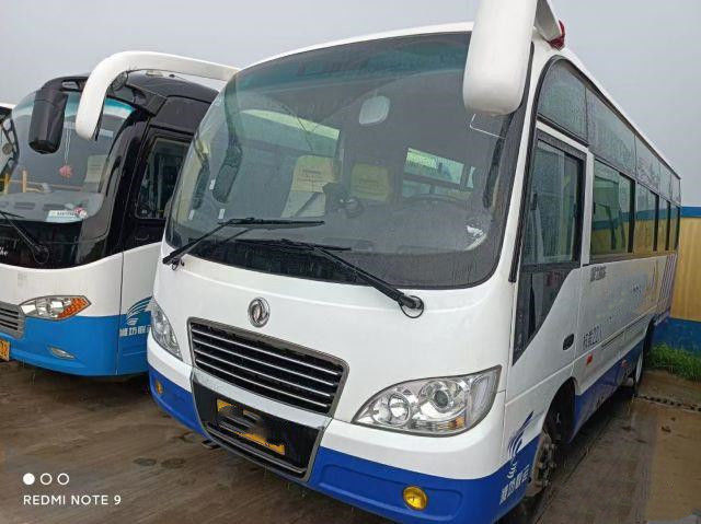 ব্যবহৃত Dongfeng বাস 22 আসন ব্যবহৃত মিনি বাস EQ6660 Weichai ইঞ্জিন 96kw 2020 বছর কম কিলোমিটার ভাল অবস্থা