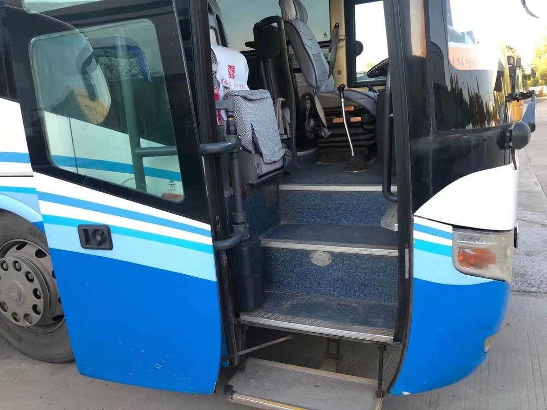 YUTONG BUS ZK6127 বিক্রির জন্য ব্যবহৃত কোচ বাস Yutong সেকেন্ড হ্যান্ড বাস 53 আসনের সস্তা দাম রিয়ার ইঞ্জিন বাম স্টিয়ারিং