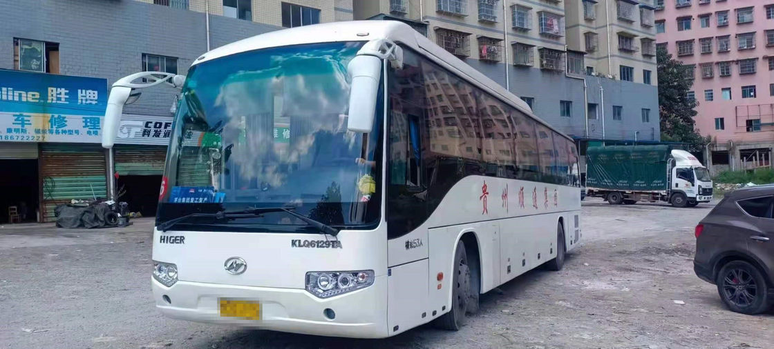 বর্তমান নতুন আগমন ব্যবহৃত হাইগার KLQ6129TA কোচ বাস 53 আসনের ডিজেল ইঞ্জিন ইউচাই ইঞ্জিনের সাথে ব্যবহৃত বাস