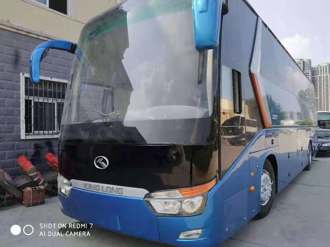 2014 বছর 51 আসন ব্যবহৃত যাত্রী কোচ কিং দীর্ঘ XMQ6129 মডেল পাওয়ার বাম হাত স্টিয়ারিং