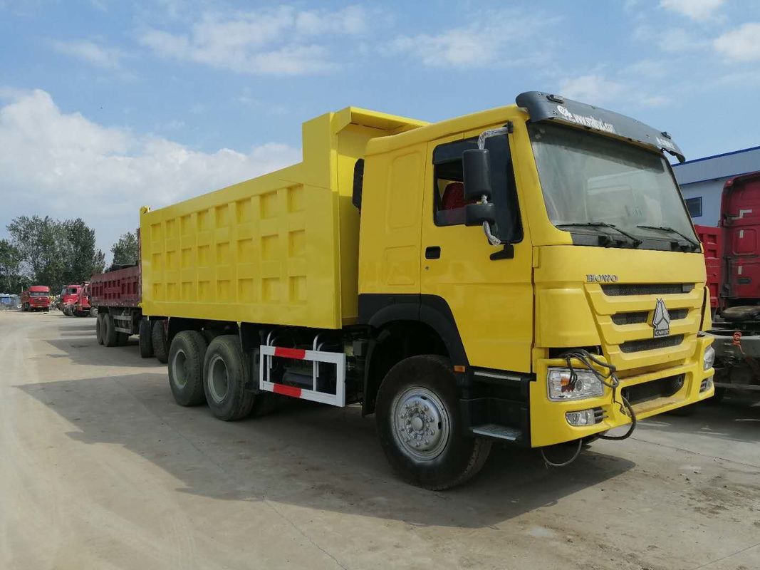 ব্যবহৃত ডাম্প ট্রাক SINOTRUK HOWO ডাম্প ট্রাক 6x4 টিপার ট্রাক ঘানায় বিক্রির জন্য সস্তা ব্যবহৃত ডাম্প ট্রাক