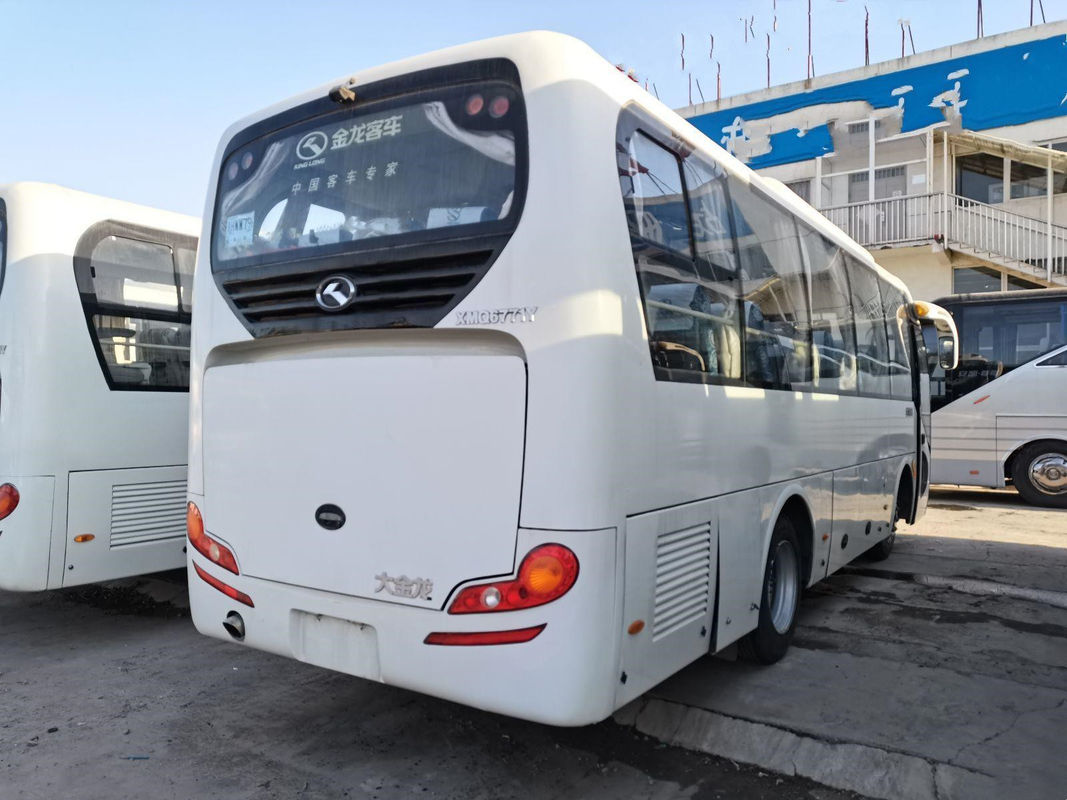 কিংলং ব্র্যান্ড 30-39 আসন XMQ6771 বিক্রয়ের জন্য ব্যবহৃত শাটল সিটি প্যাসেজার কোচ বাস