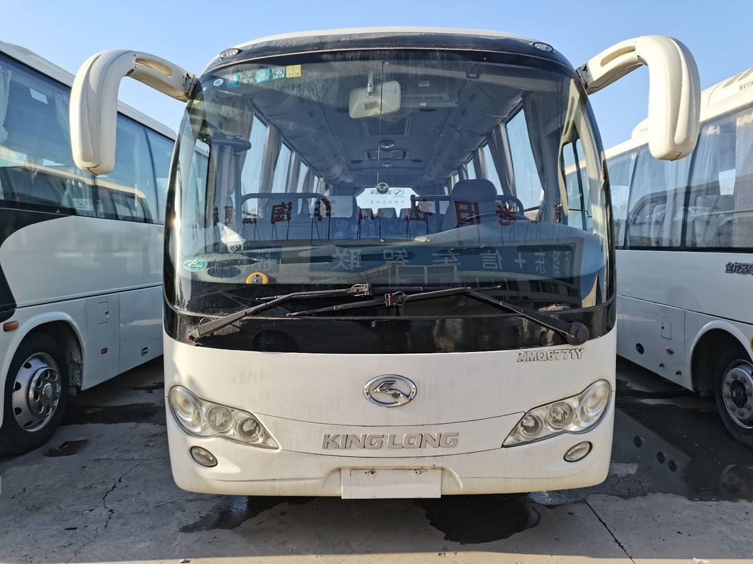 কিংলং ব্র্যান্ড 30-39 আসন XMQ6771 বিক্রয়ের জন্য ব্যবহৃত শাটল সিটি প্যাসেজার কোচ বাস