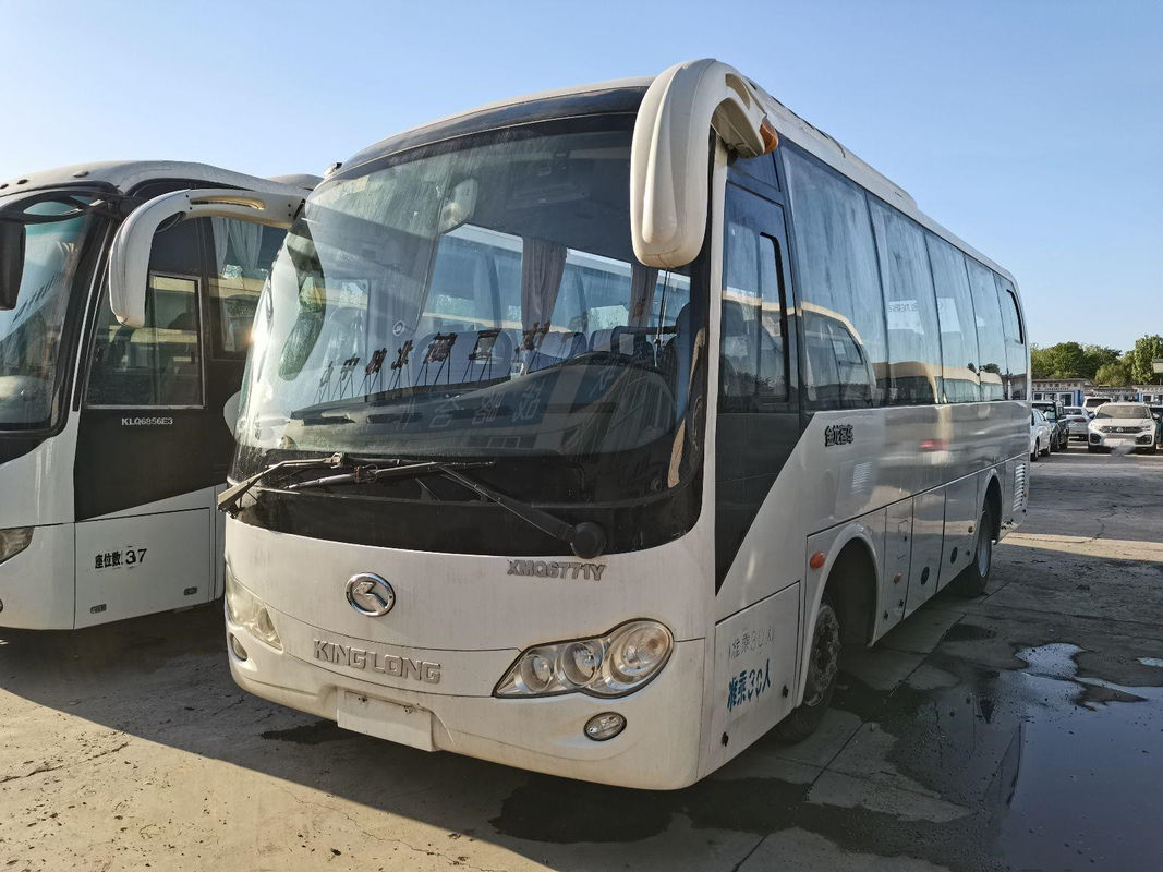 কিংলং ব্র্যান্ড 30-39 আসন XMQ6771 বিক্রয়ের জন্য ব্যবহৃত শাটল সিটি প্যাসেজার কোচ বাস