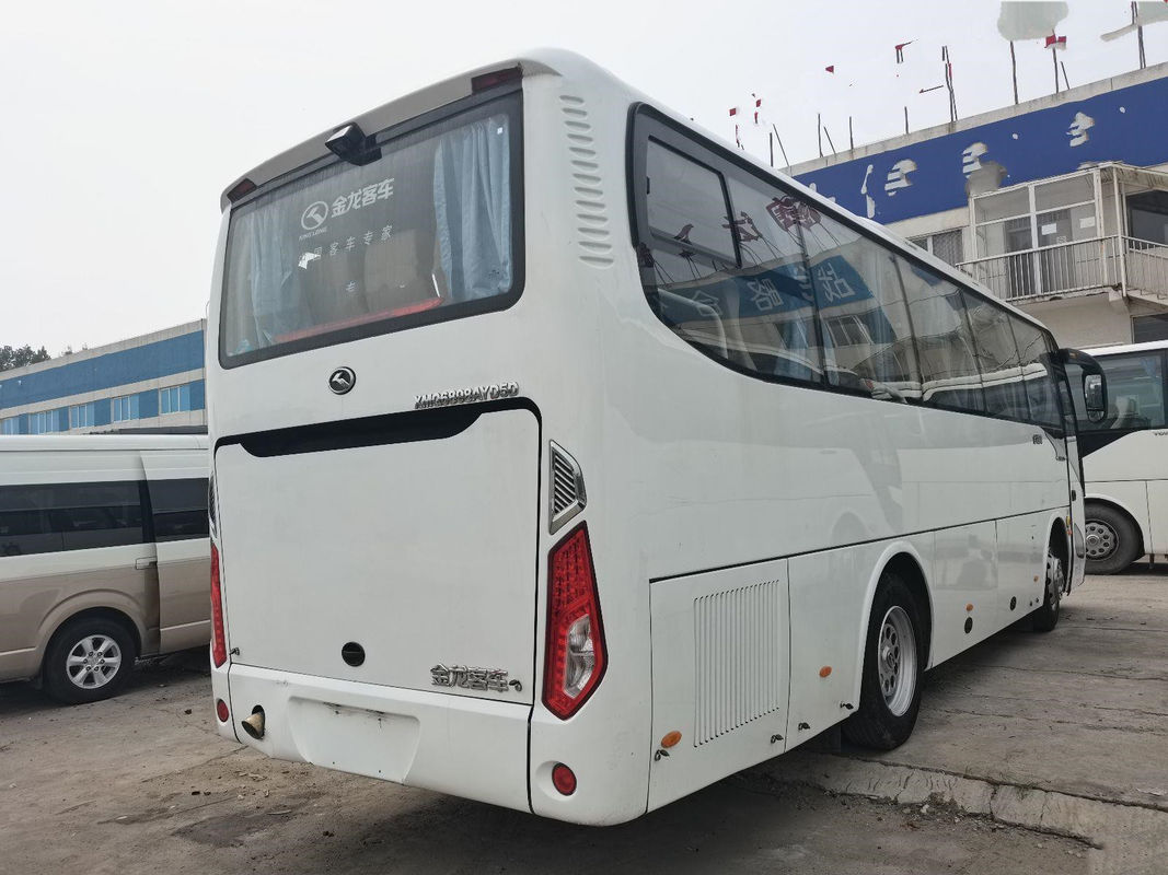কিংলং ব্যবহৃত বাস XMQ6908 39 আসনের সেকেন্ড হ্যান্ড স্কুল/সিটি বাস এয়ার ব্যাগ সাসপেনশন