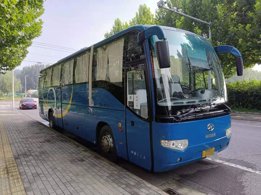 ব্যবহৃত হাইগার বাস কোচ এয়ারব্যাগ চেসিস ট্যুরিস্ট কোচ ডিঙ্গল ডোর সহ AC/TV 51 আসন