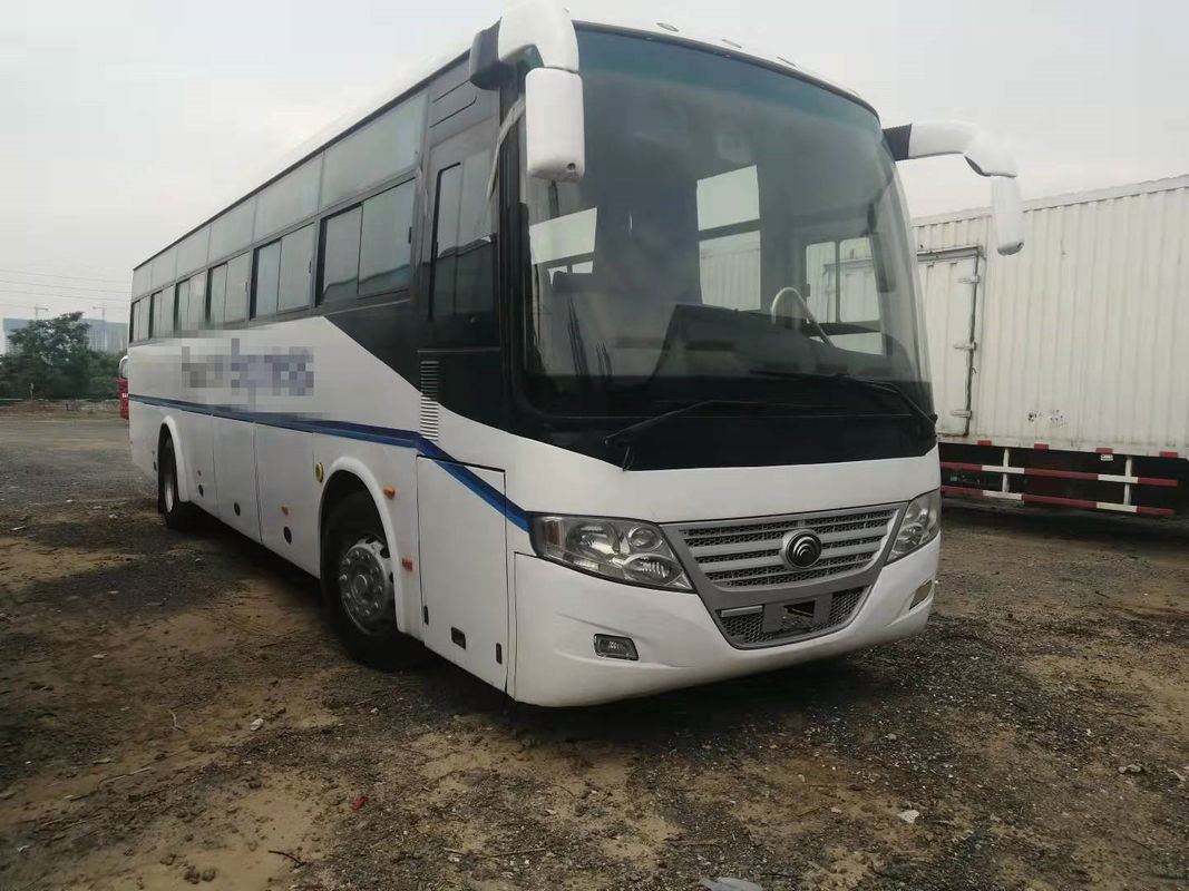 54 আসন 2014 বছর ব্যবহৃত বাস সামনের ইঞ্জিন RHD ড্রাইভার স্টিয়ারিং ব্যবহৃত Yutong বাস ZK6112D কোন দুর্ঘটনা নেই