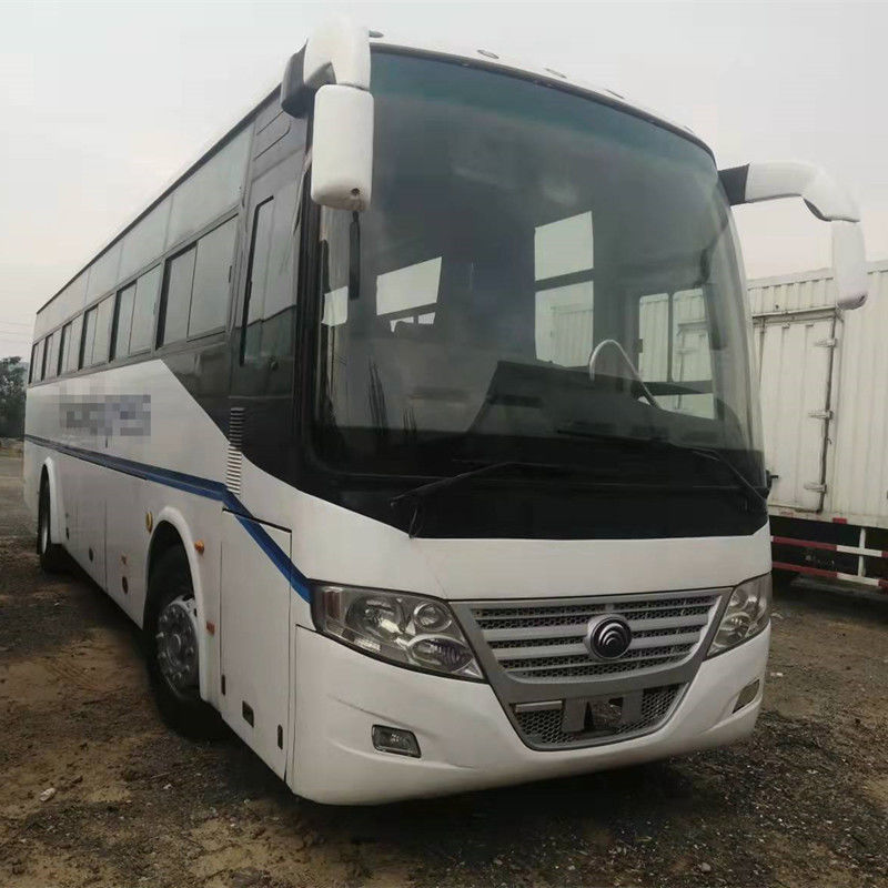 54 আসন 2014 বছর ব্যবহৃত বাস সামনের ইঞ্জিন RHD ড্রাইভার স্টিয়ারিং ব্যবহৃত Yutong বাস ZK6112D কোন দুর্ঘটনা নেই