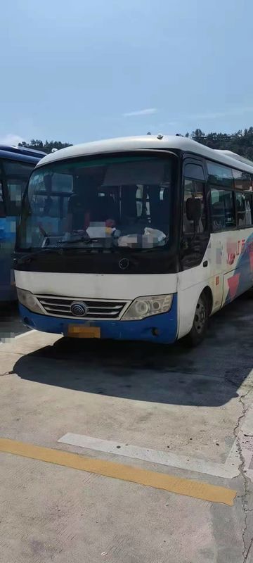 2014 সাল 28 আসনের ব্যবহৃত বাস ব্যবহৃত ইউটং ZK6729 ডিজেল ইঞ্জিন সহ কোচ বাস পর্যটনের জন্য