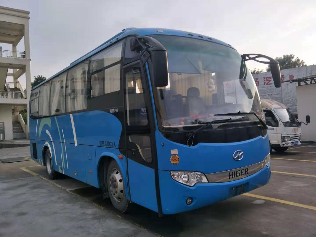 37 আসন 2014 বছর ব্যবহৃত হাইগার KLQ6896 বাস ব্যবহৃত কোচ বাস LHD স্টিয়ারিং ডিজেল ইঞ্জিন কোন দুর্ঘটনা
