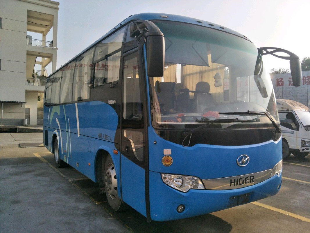 37 আসন 2014 বছর ব্যবহৃত হাইগার KLQ6896 বাস ব্যবহৃত কোচ বাস LHD স্টিয়ারিং ডিজেল ইঞ্জিন কোন দুর্ঘটনা