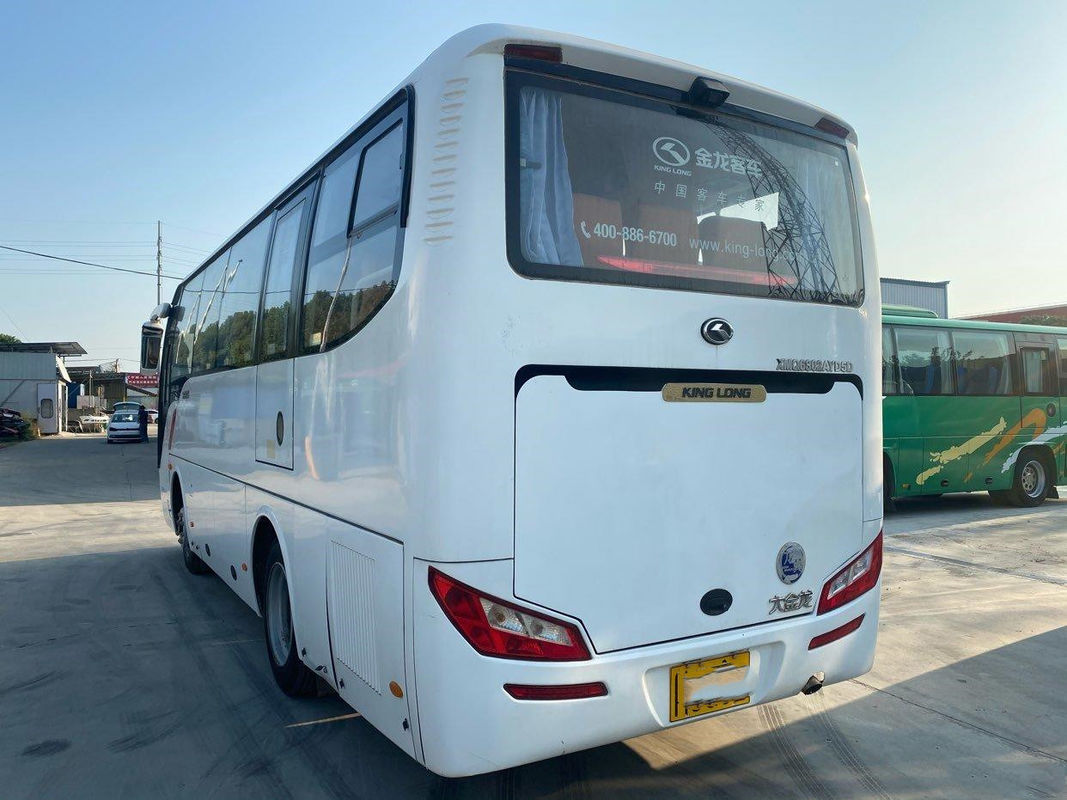 ব্যবহৃত ট্যুর বাস Kinglong XMQ6802 ব্যবহৃত বাস 34 আসন ইউচাই ইঞ্জিন ইউরো 5 ইস্পাত চ্যাসি উচ্চ মানের