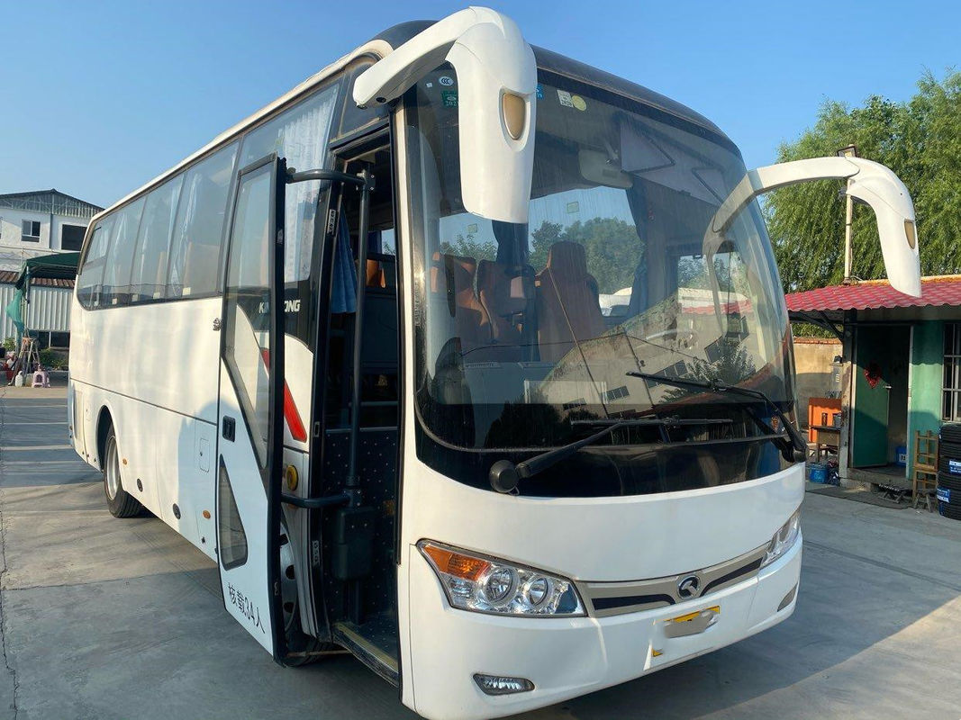 ব্যবহৃত ট্যুর বাস Kinglong XMQ6802 ব্যবহৃত বাস 34 আসন ইউচাই ইঞ্জিন ইউরো 5 ইস্পাত চ্যাসি উচ্চ মানের