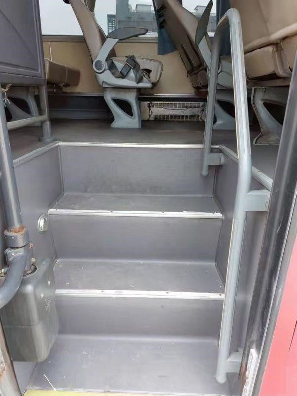 Kinglong ব্যবহৃত বাস XMQ6101 দর্শনীয় বাস Yuchai 6 গিয়ারবক্স 260hp সিটি বাস স্টিল চ্যাসি 45 আসন