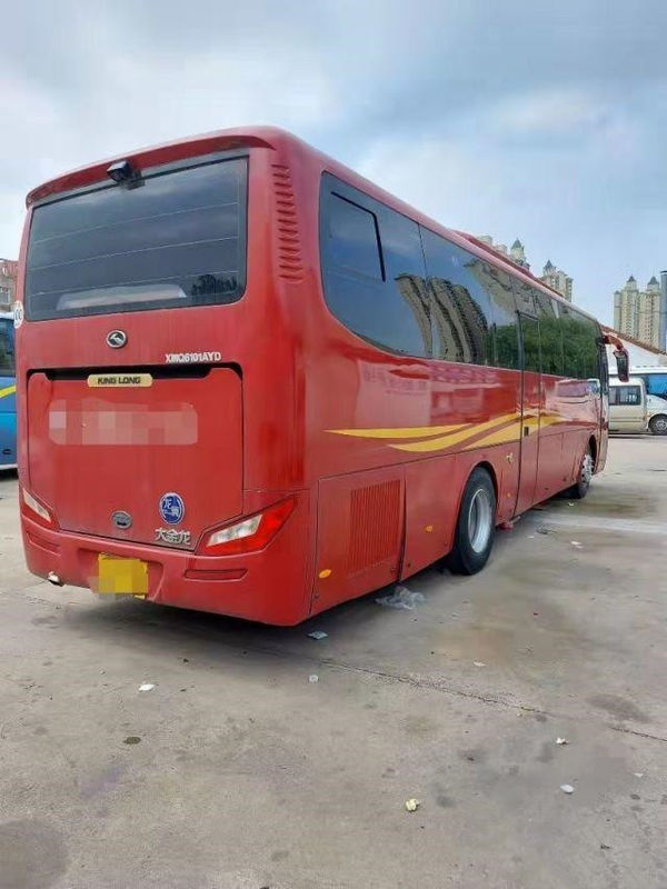 Kinglong ব্যবহৃত বাস XMQ6101 দর্শনীয় বাস Yuchai 6 গিয়ারবক্স 260hp সিটি বাস স্টিল চ্যাসি 45 আসন