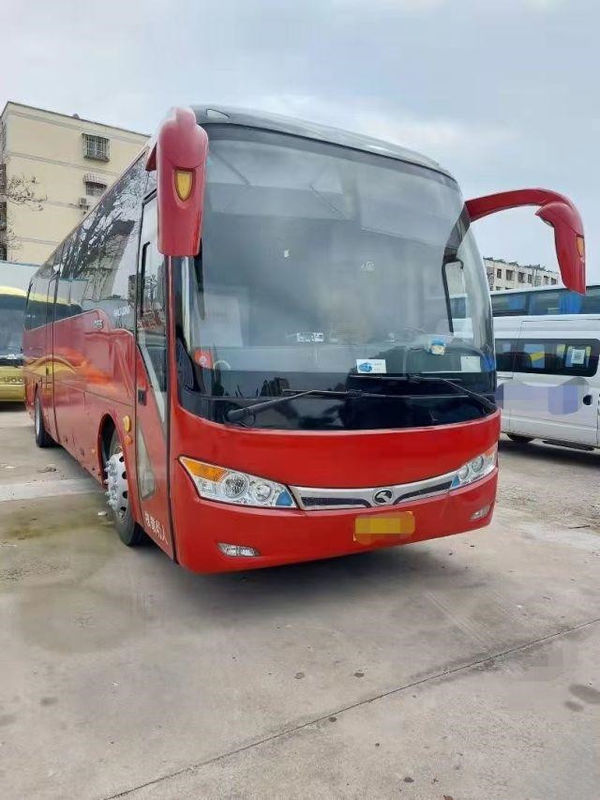 Kinglong ব্যবহৃত বাস XMQ6101 দর্শনীয় বাস Yuchai 6 গিয়ারবক্স 260hp সিটি বাস স্টিল চ্যাসি 45 আসন
