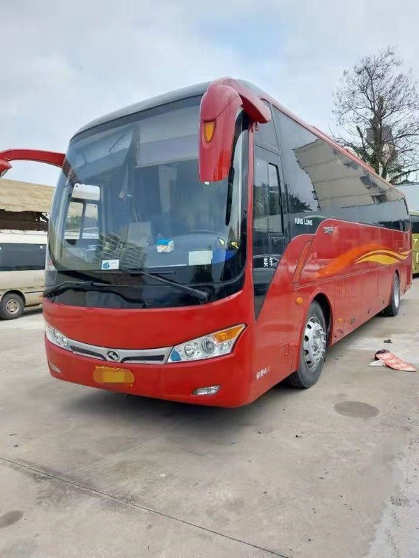 Kinglong ব্যবহৃত বাস XMQ6101 দর্শনীয় বাস Yuchai 6 গিয়ারবক্স 260hp সিটি বাস স্টিল চ্যাসি 45 আসন