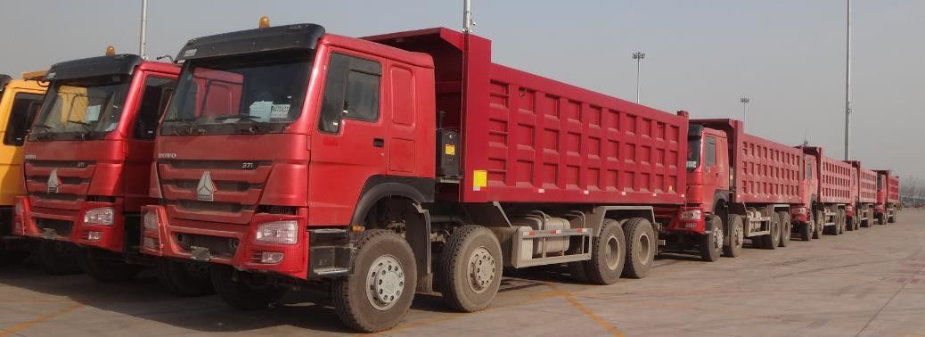 খনির পরিবহনের জন্য একেবারে নতুন HOWO 8x4 371HP 25CBM ডাম্প ট্রাক