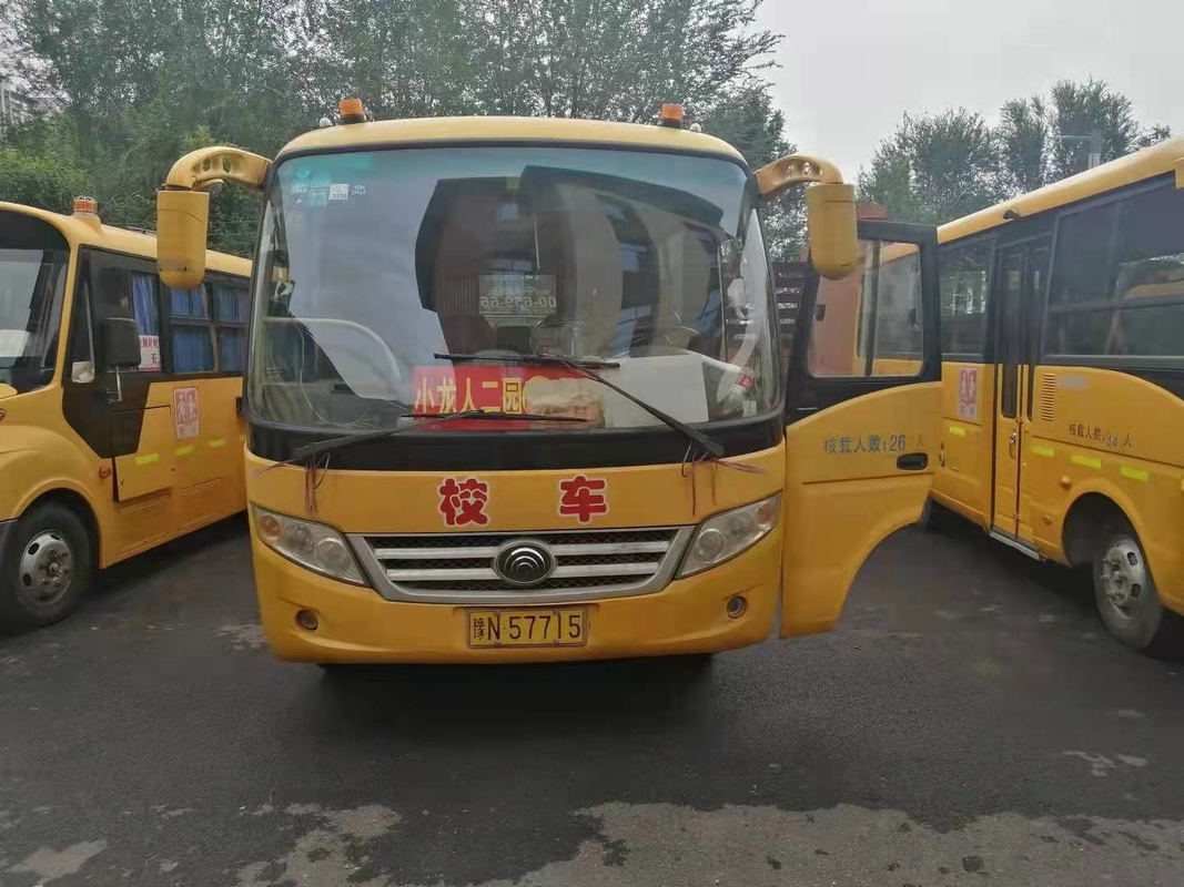 2014 সাল 26 টি আসন ব্যবহৃত মিনি বাস ইউটং সামনের ইঞ্জিন সহ ব্যবহৃত স্কুল বাস