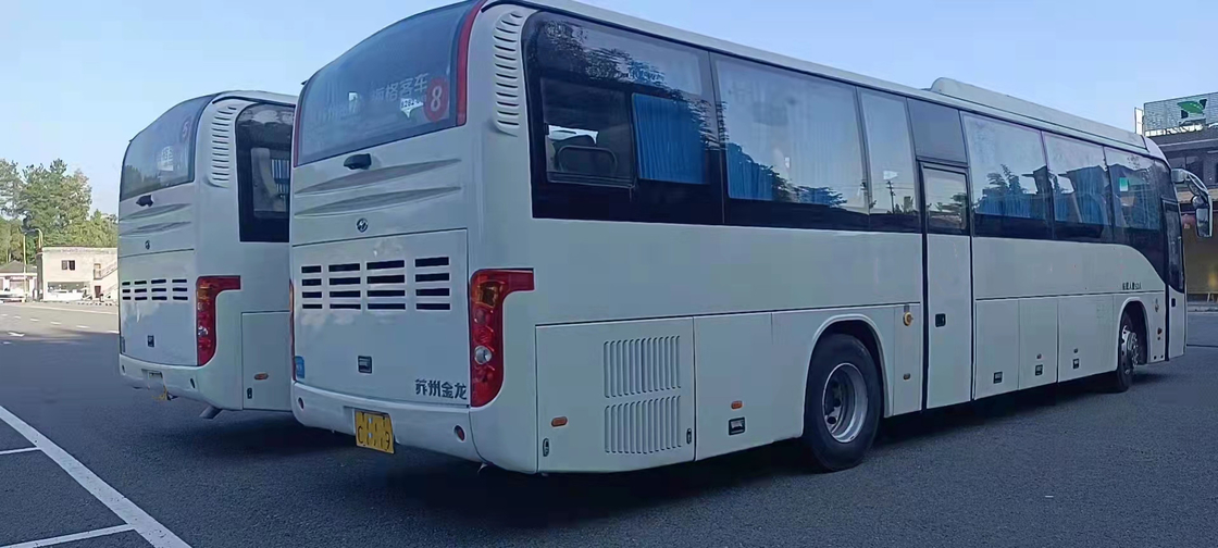 তানজানিয়ায় হাইগার বাস KLQ6129 Yutong দীর্ঘ ব্যবহৃত কোচ বাস 65 আসনের RHD ফ্রন্ট ইঞ্জিন 2+3 লেআউট টয়োটা কোস্টার বাস