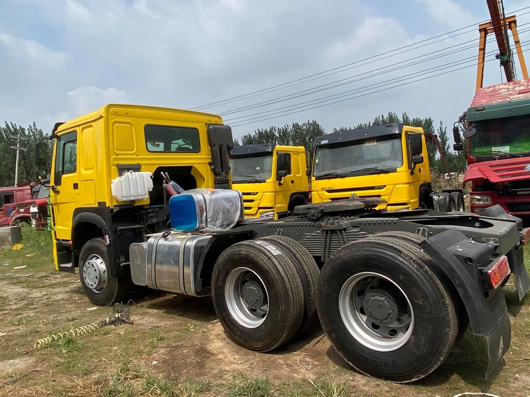 ব্যবহৃত HOWO 375hp ট্রাক্টর ট্রাক 6*4 সেকেন্ড হ্যান্ড হাউ ট্র্যাক্টর হেড ভাল অবস্থায়