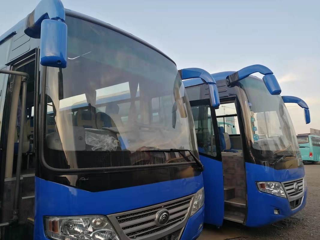52 আসন 2014 বছর ব্যবহৃত Yutong বাস ZK6112D সামনের ইঞ্জিন RHD ড্রাইভার স্টিয়ারিং ব্যবহৃত কোচ বাস