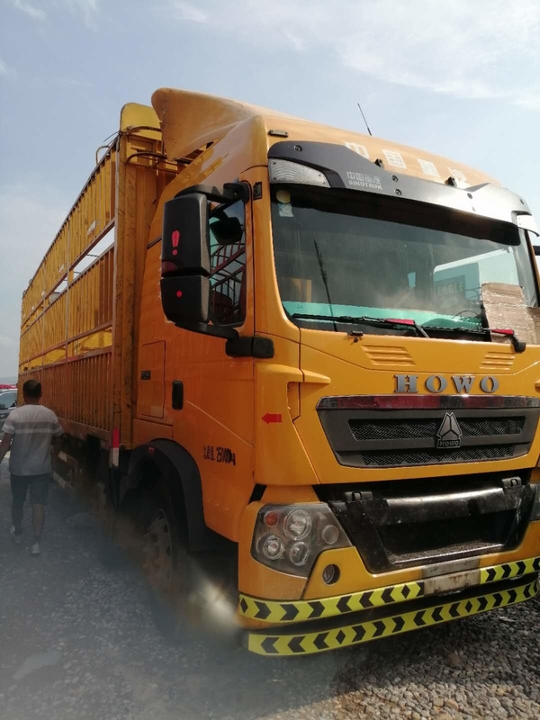 280HP একক সারি ব্যবহৃত কার্গো ডাম্প ট্রাক 6*2 T5G সেকেন্ড হ্যান্ড লাইট ট্রাক
