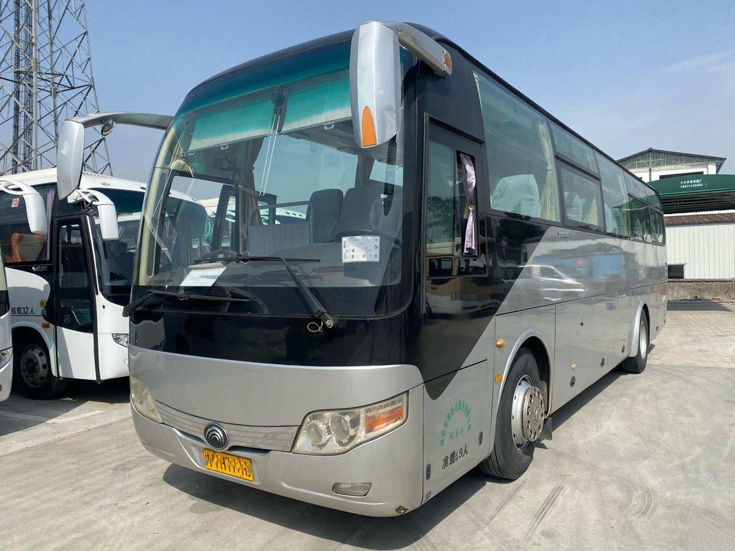 Yutong বাস ZK6107 রাইট হ্যান্ড ড্রাইভ বাস 49 সিট সেকেন্ড হ্যান্ড ড্রাইভ কোচ এয়ারব্যাগ চেসিস