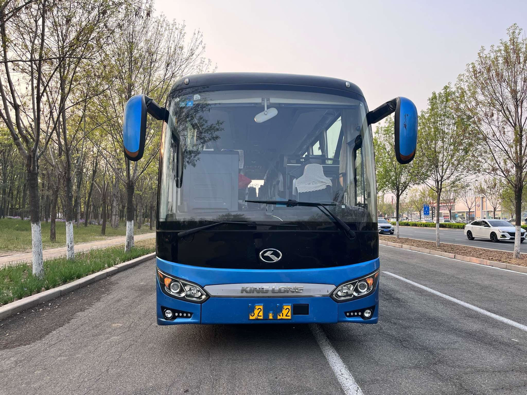 কিংলং বাস নতুন XMQ6135 ব্যবহৃত কোচ বাস 56 আসনের LHD সামনের ইঞ্জিন ডাবল এক্সেল
