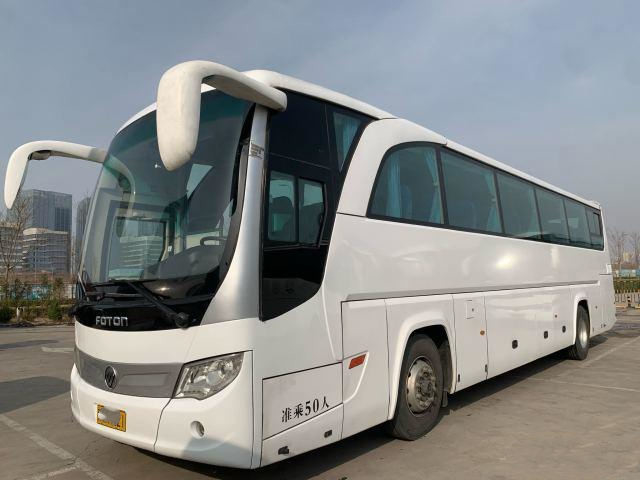 Foton বাস ব্যবহৃত কোচ BJ6120 ব্যবহৃত Yutong বাস 50seat 2018 Yuchai 330hp দুটি দরজা