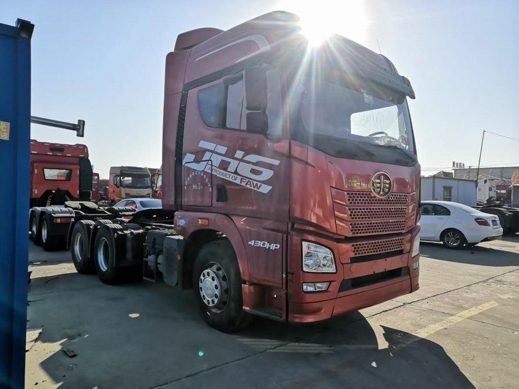 FAW JH6 ব্যবহৃত ট্রাক্টর ট্রাক 6*4 430hp ডিজেল উইচাই ইঞ্জিন 11.596L ম্যানুয়াল LHD