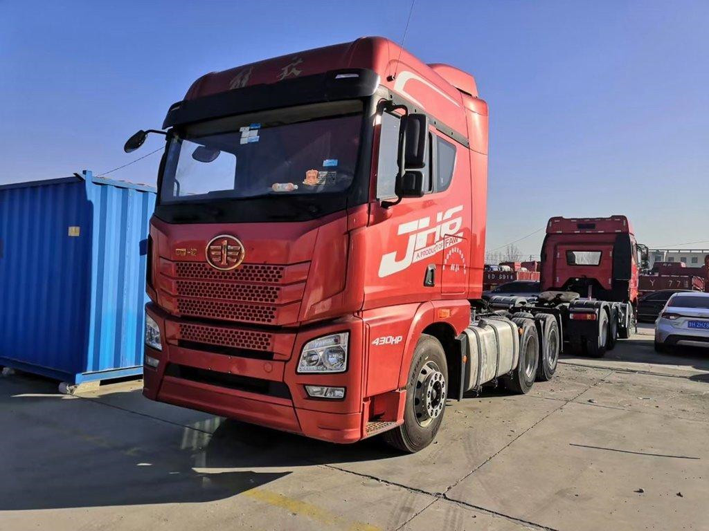 FAW JH6 ব্যবহৃত ট্রাক্টর ট্রাক 6*4 430hp ডিজেল উইচাই ইঞ্জিন 11.596L ম্যানুয়াল LHD