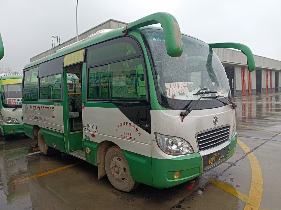 Dongfeng EQ6606 চীনা ব্র্যান্ড ব্যবহৃত মিনি বাস 19 সিট 5.9 মি দৈর্ঘ্য ইউরো ভি 2018