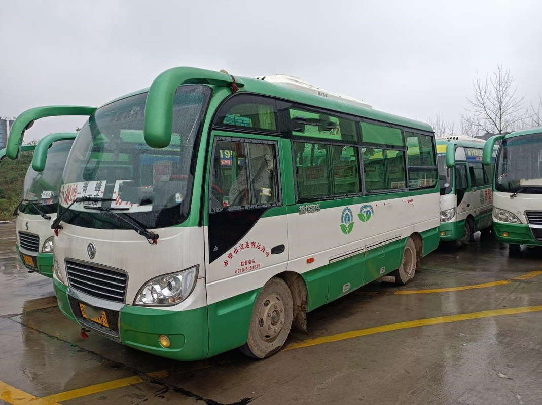 Dongfeng EQ6606 চীনা ব্র্যান্ড ব্যবহৃত মিনি বাস 19 সিট 5.9 মি দৈর্ঘ্য ইউরো ভি 2018
